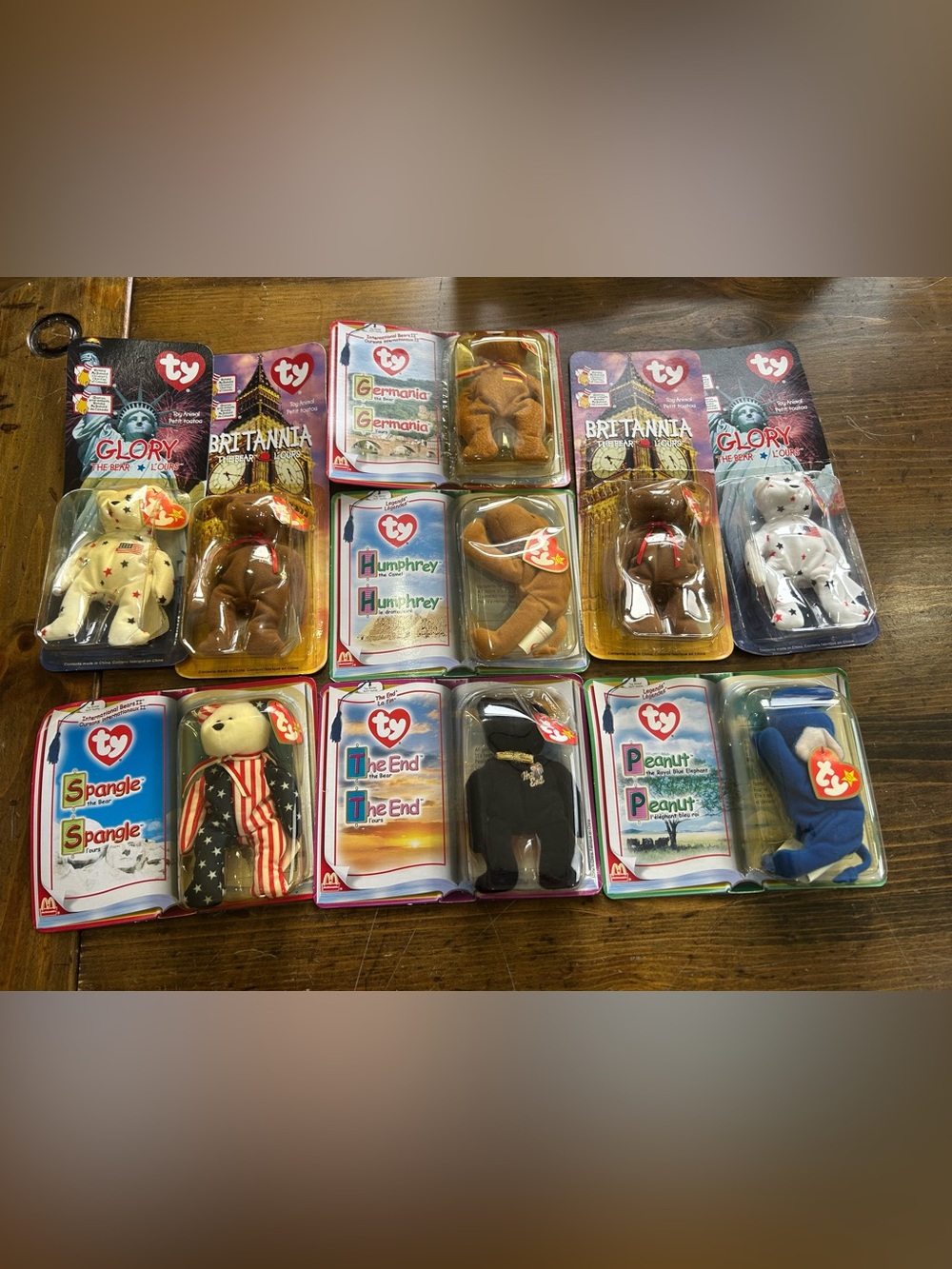 VINTAGE Rare Ty Beanie Baby Plush Bear Collection - Limited Edition McDonalds